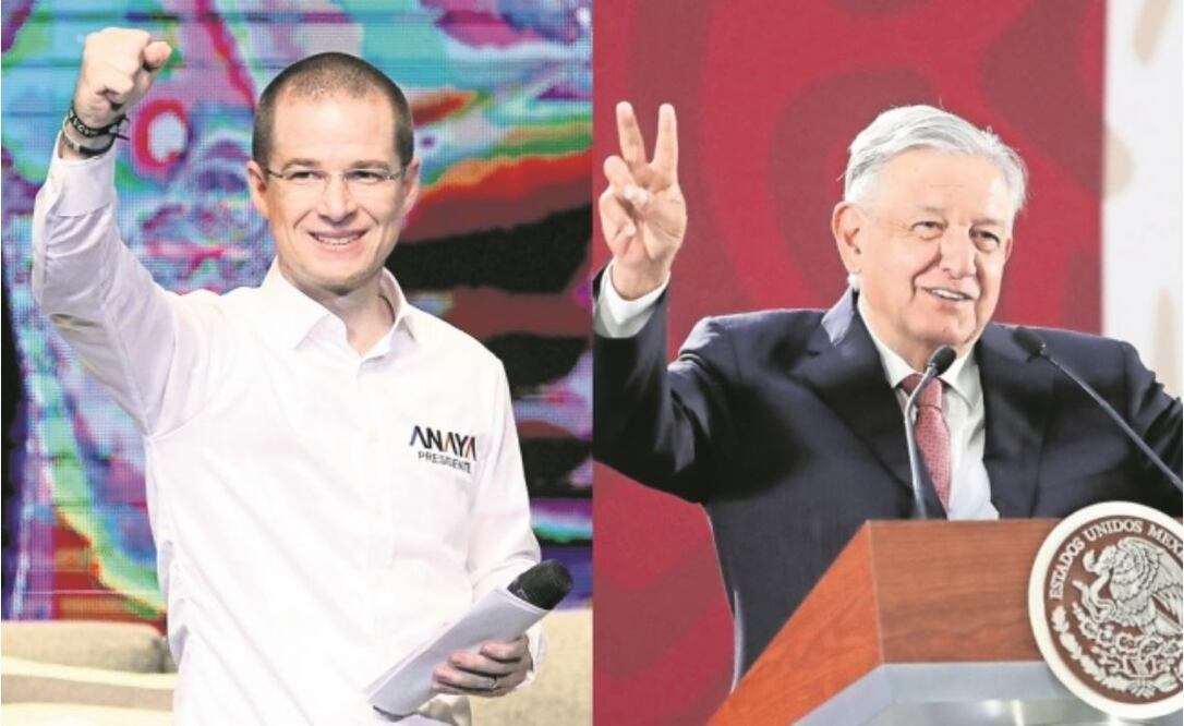 Ricardo Anaya y Andrés Manuel López Obrador. Foto: Especial