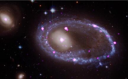 Una colisión cósmica forja un anillo galáctico