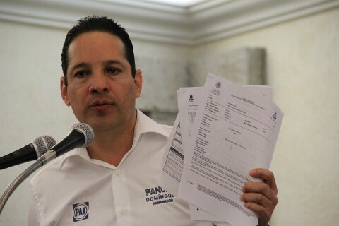 Presenta candidato del PAN  declaración