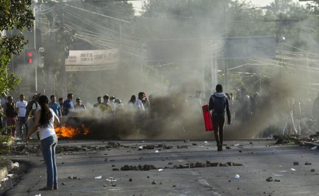 Protesta en Nicaragua del 20 de abril. Fotografía: EFE