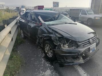 Reportan accidente en la México-Querétaro; hay cierre parcial a la circulación