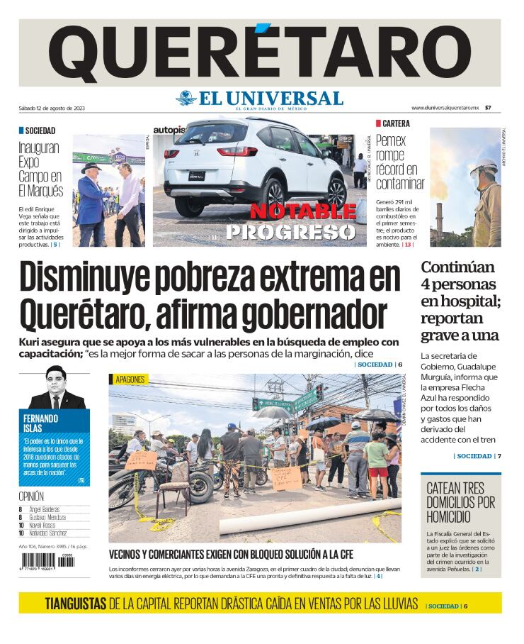 Portada 12 de agosto de 2023