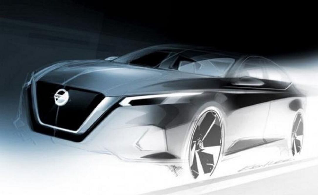 Boceto del nuevo Altima 2019 (fotos Nissan)
