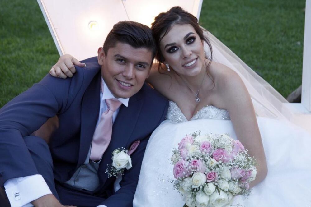 Abigail y Jonathan contrajeron nupcias en una ceremonia cristiana y civil, en la ex hacienda Chichimequillas