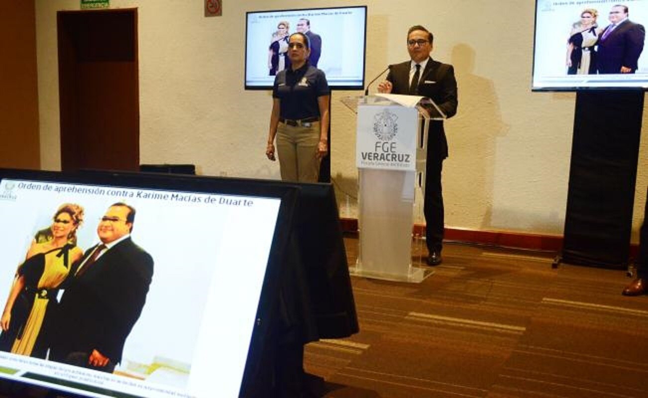 Giran orden de aprehensión en contra de Karime Macías, esposa de Javier Duarte