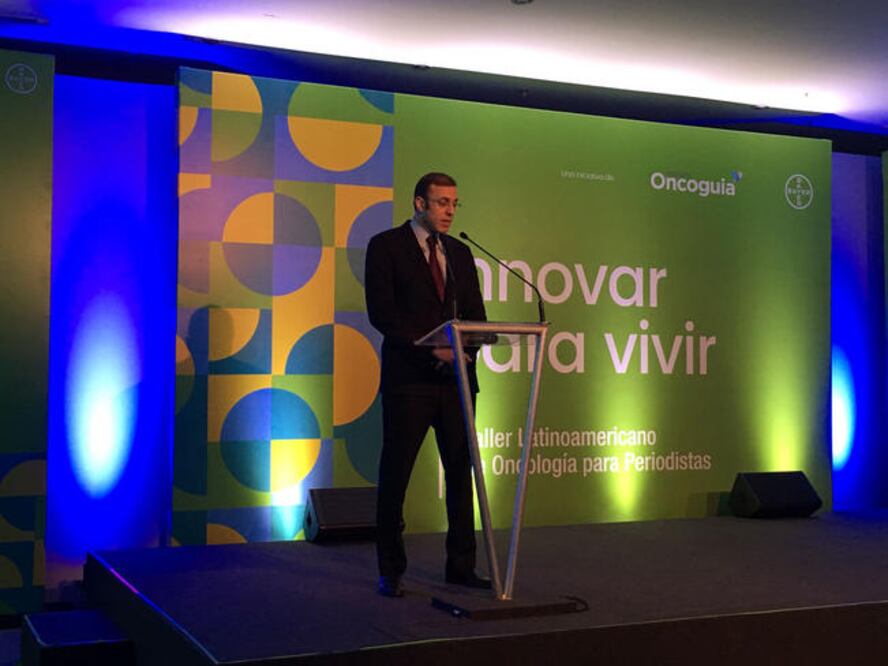 Proyección. Mark Rutstein, vicepresidente de Bayer Global, indicó que se espera un alza de 70% en casos de cáncer para 2030. (MIGUEL ÁNGEL PALLARES. EL UNIVERSAL)