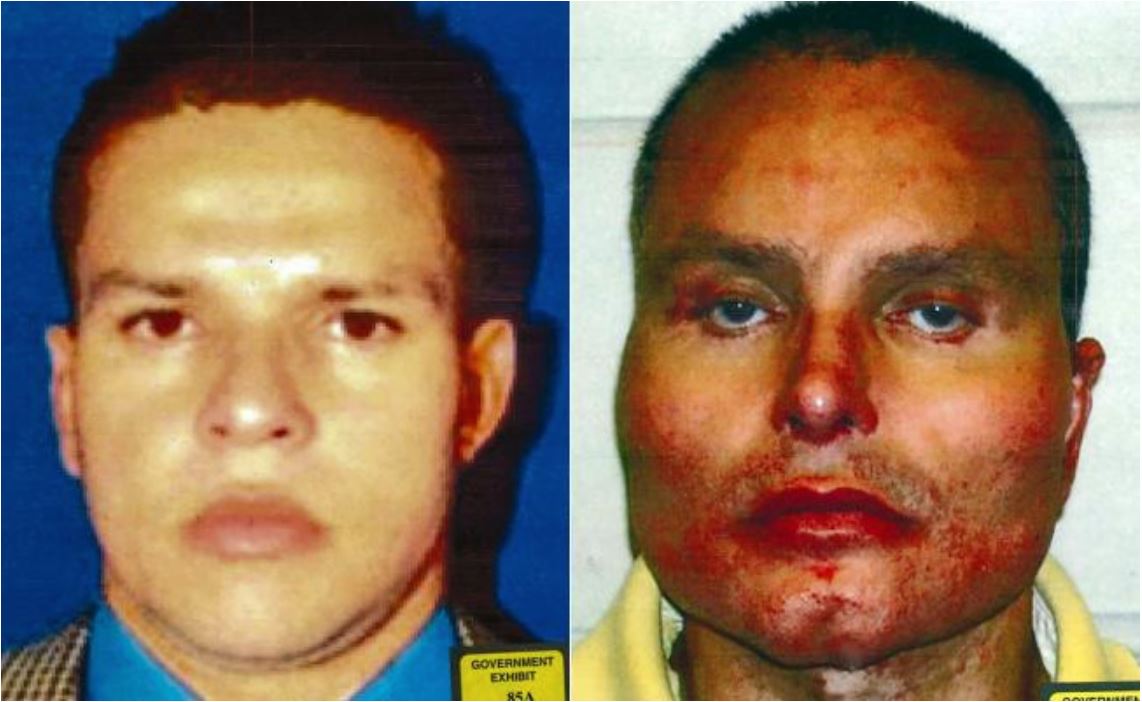 La cara del narco "Chupeta", antes y después