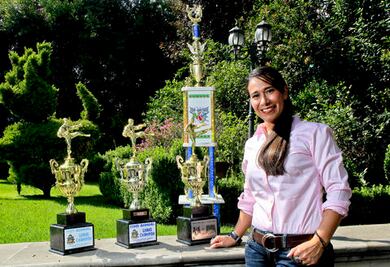 Coleccionista de trofeos en el karate