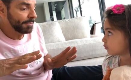 Hija de Eugenio Derbez se pone celosa de la hija Aislinn