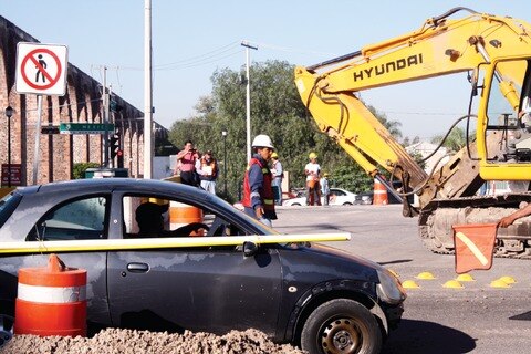 Obra en Los Arcos afecta a ciudadanía