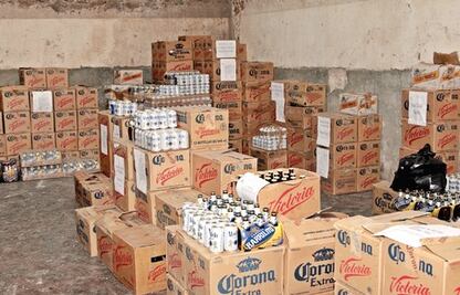 Incautan bebidas alcohólicas