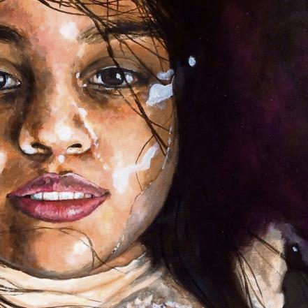 La pintura de Alix Yolitzin busca dignificar el cuerpo de la mujer