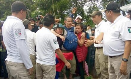 Frenan paso de sexta caravana migrante