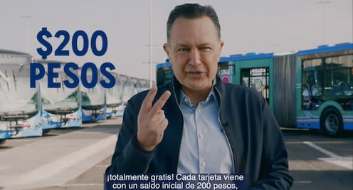 Gobierno estatal regalará 100 mil tarjetas con 200 pesos para usar el Qrobús