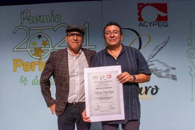 Domingo Valdez, periodista de EL UNIVERSAL Querétaro, gana Premio Estatal