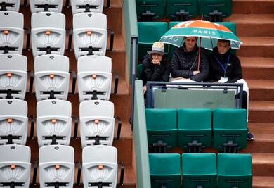 Lluvia afecta el Roland Garros