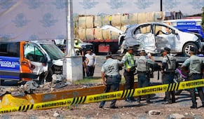 Ambulancia de Protección Civil de El Marqués sufre percance vial en la carretera 57