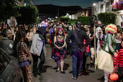 Celebran la Marcha de los Muertos en San Juan del Río