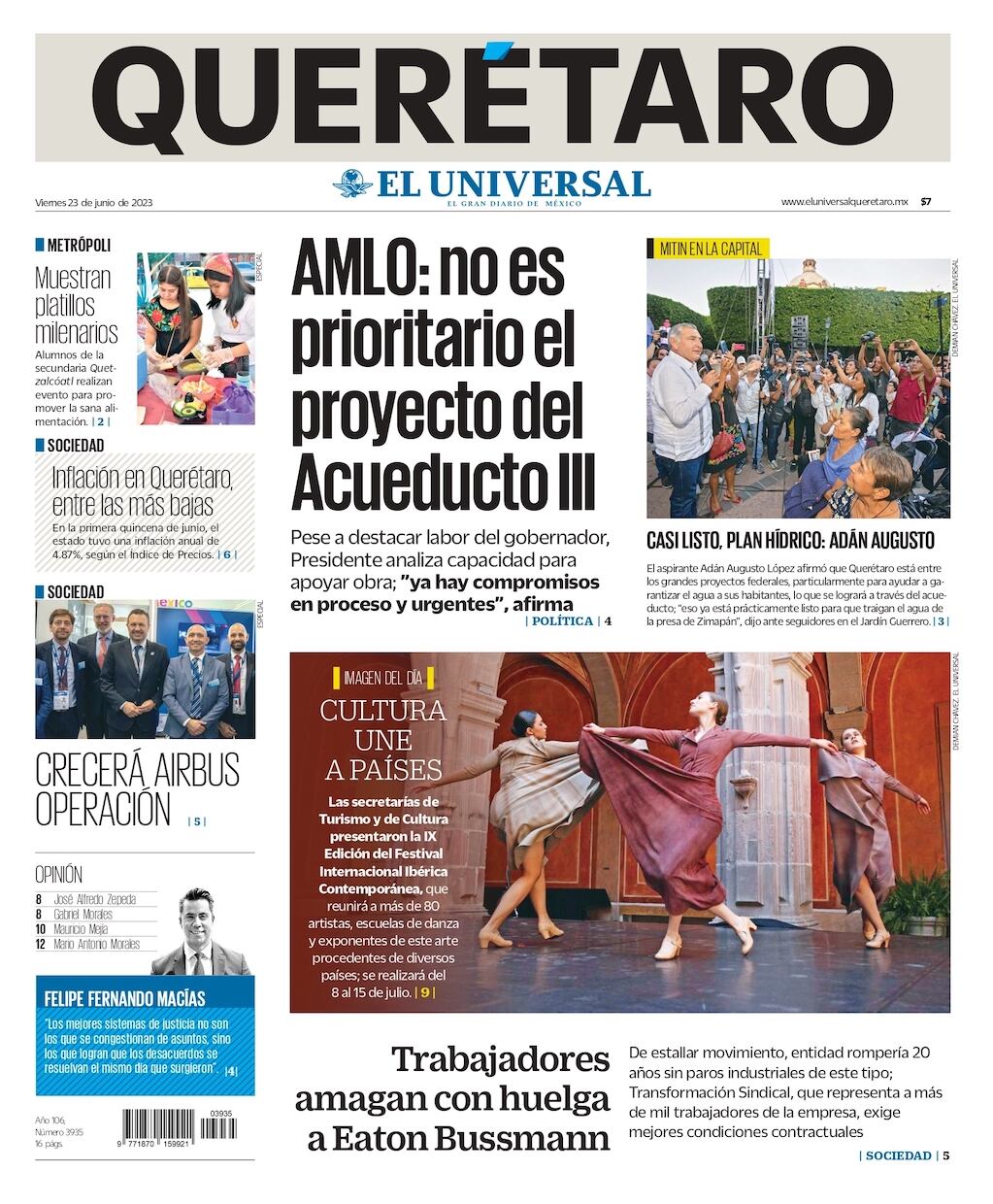 Portada 23 de junio de 203