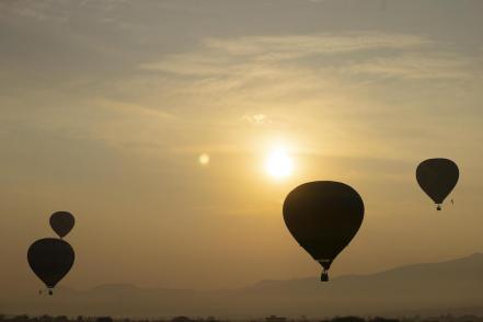 Globos aerostáticos cumplen 23 años de sobrevolar Tequisquiapan