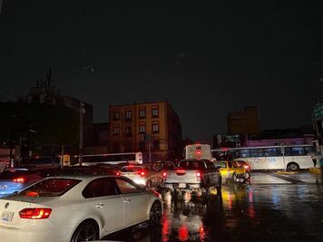 Árboles caídos y caos vial, es el saldo de la lluvias en Querétaro