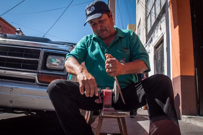 Afilador, un entrañable y viejo oficio