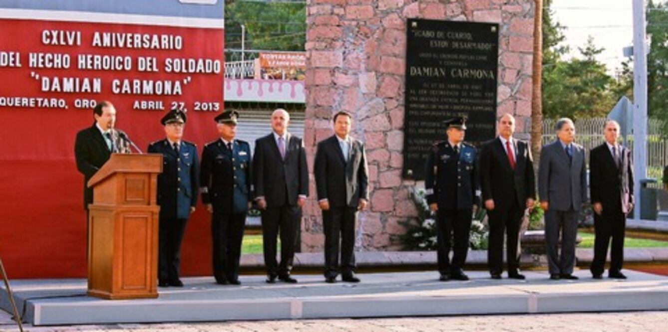 Conmemoran al soldado Damián Carmona