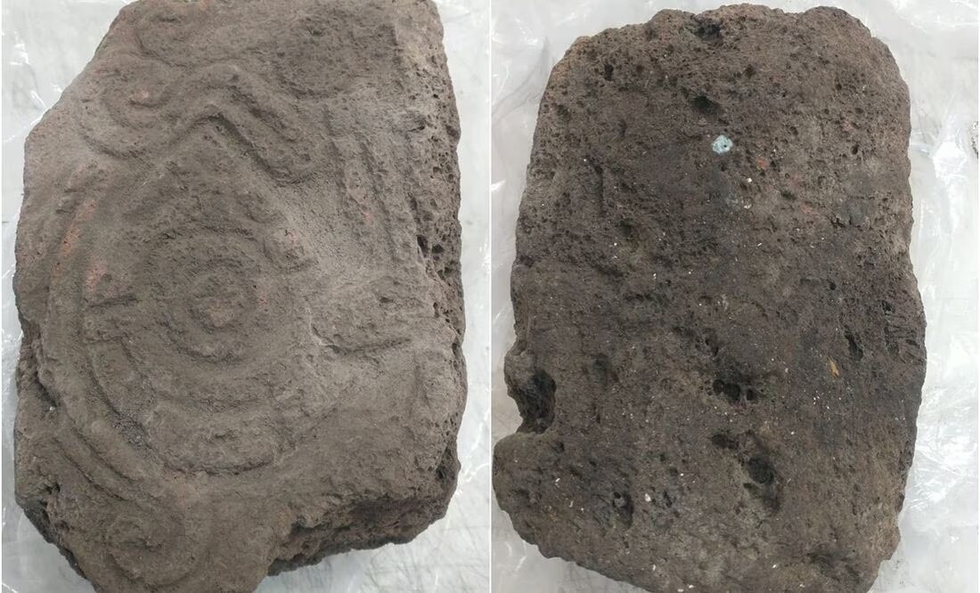 Posible pieza arqueológica. FOTO: Especial/ EL UNIVERSAL/