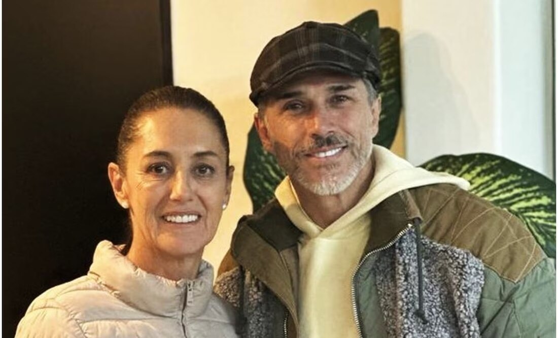 Claudia Sheinbaum y Sergio mayer. Foto: @SergioMayerb