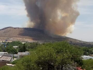 Se incendia Cerro de La Venta en San Juan del Río 