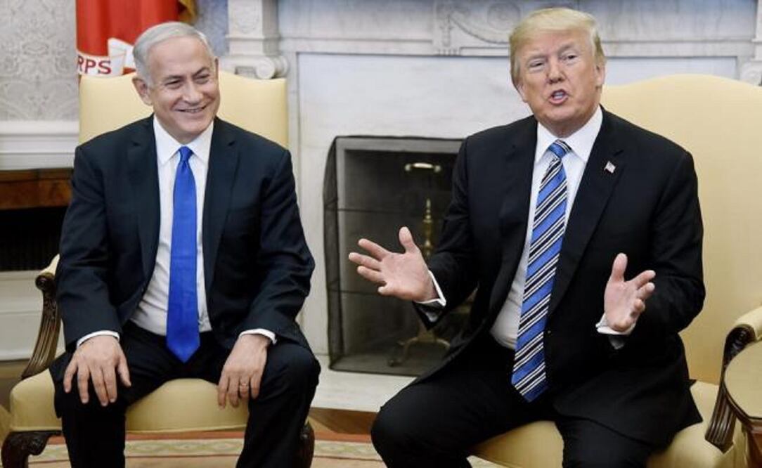 El presidente estadounidense, Donald J. Trump, y el primer ministro israelí, Benjamín Netanyahu (Foto: EFE)