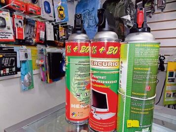 Alertan de inhalación de aire comprimido 