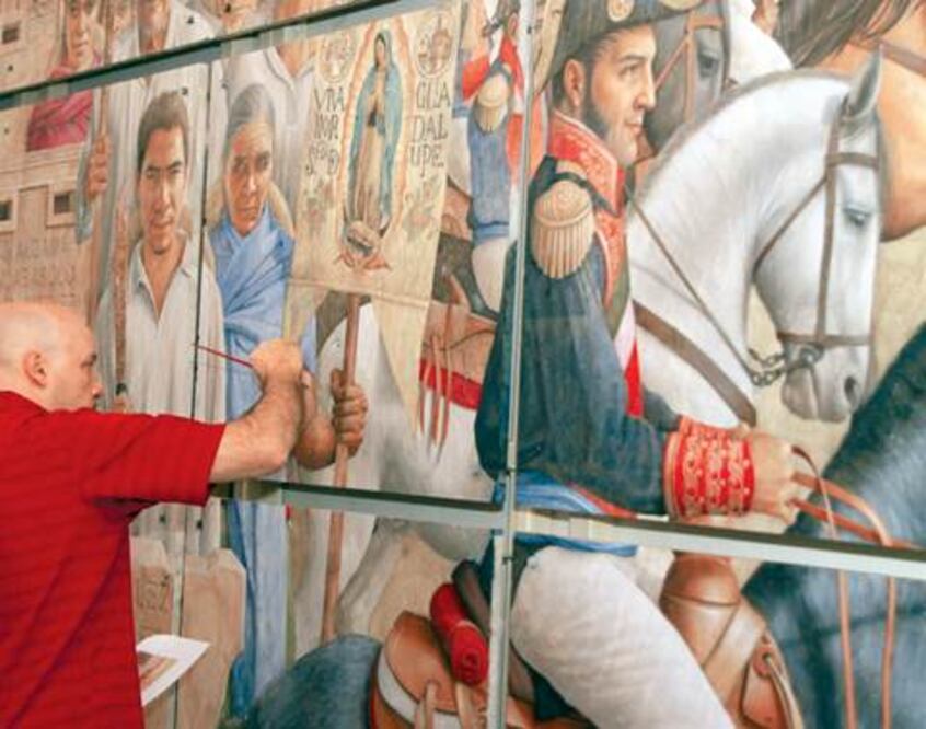"La pintura es el arte, la textura para expresarse"