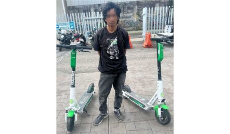 Detenido por robo de scooters; tecnología GPS permitió su captura