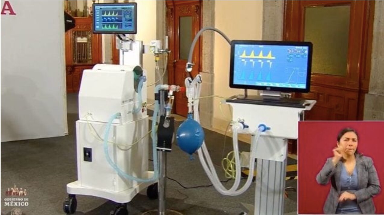 Presentan dos modelos de ventiladores mexicanos para enfermos de coronavirus