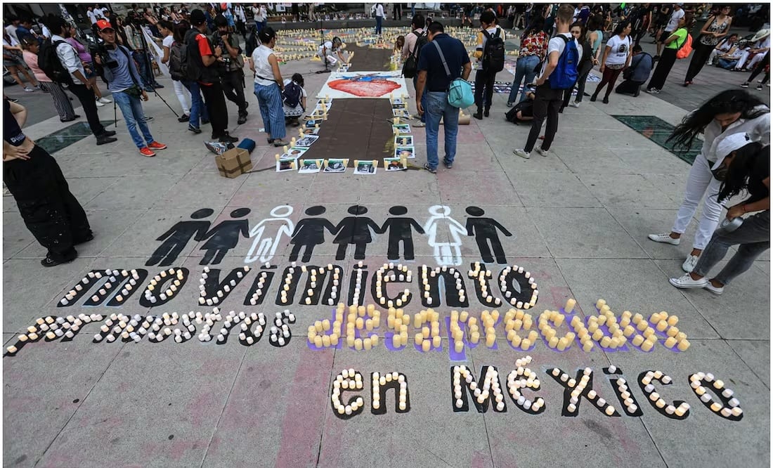 Madres buscadoras realizan velada para exigir justicia por sus desaparecidos. Foto: Gabriel Pano/EL UNIVERSAL