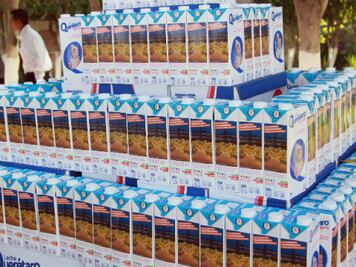 Querétaro en envases de leche