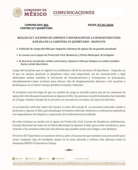 Cierran carretera libre a Celaya 