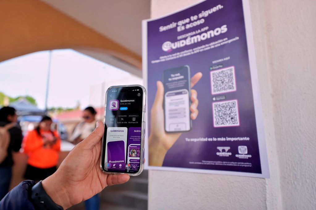 Presentan Quidémonos, una app para brindar entornos más seguros a las mujeres en Querétaro