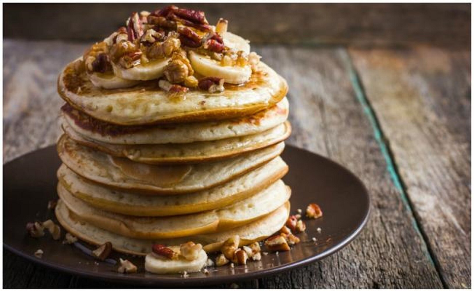 Deliciosos hot cakes de plátano y avena