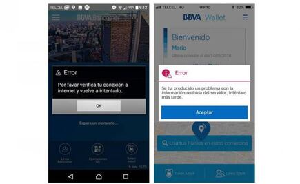 Usuarios reportan fallas en App de BBVA Bancomer