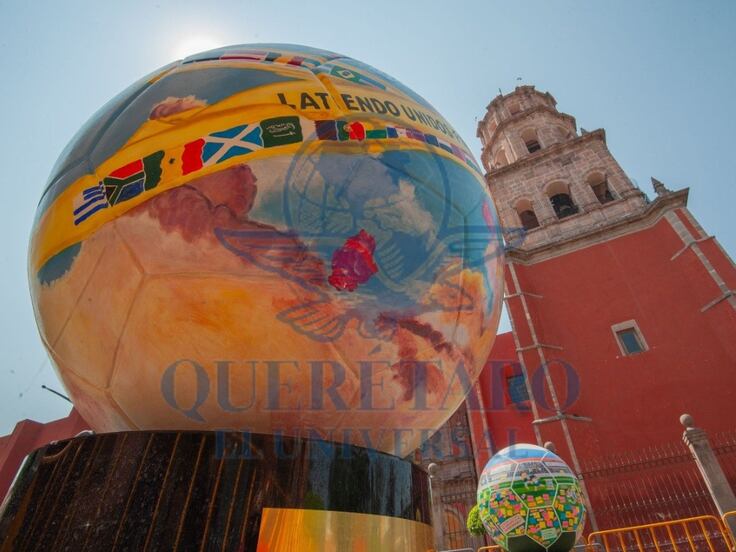 El futbol se vuelve arte en el Centro Histórico de Querétaro