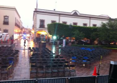 Cancelan inicio de Siguientescena por lluvia 