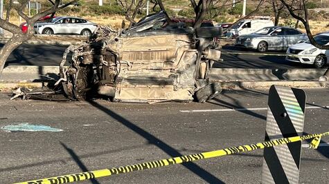 Volcadura deriva en carambola sobre Paseo de la República