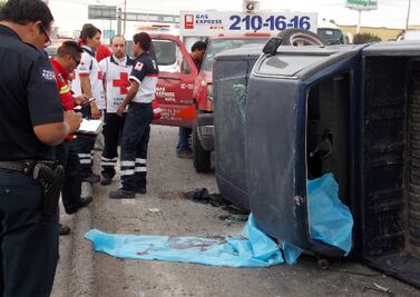 Fatal accidente en 5 de Febrero