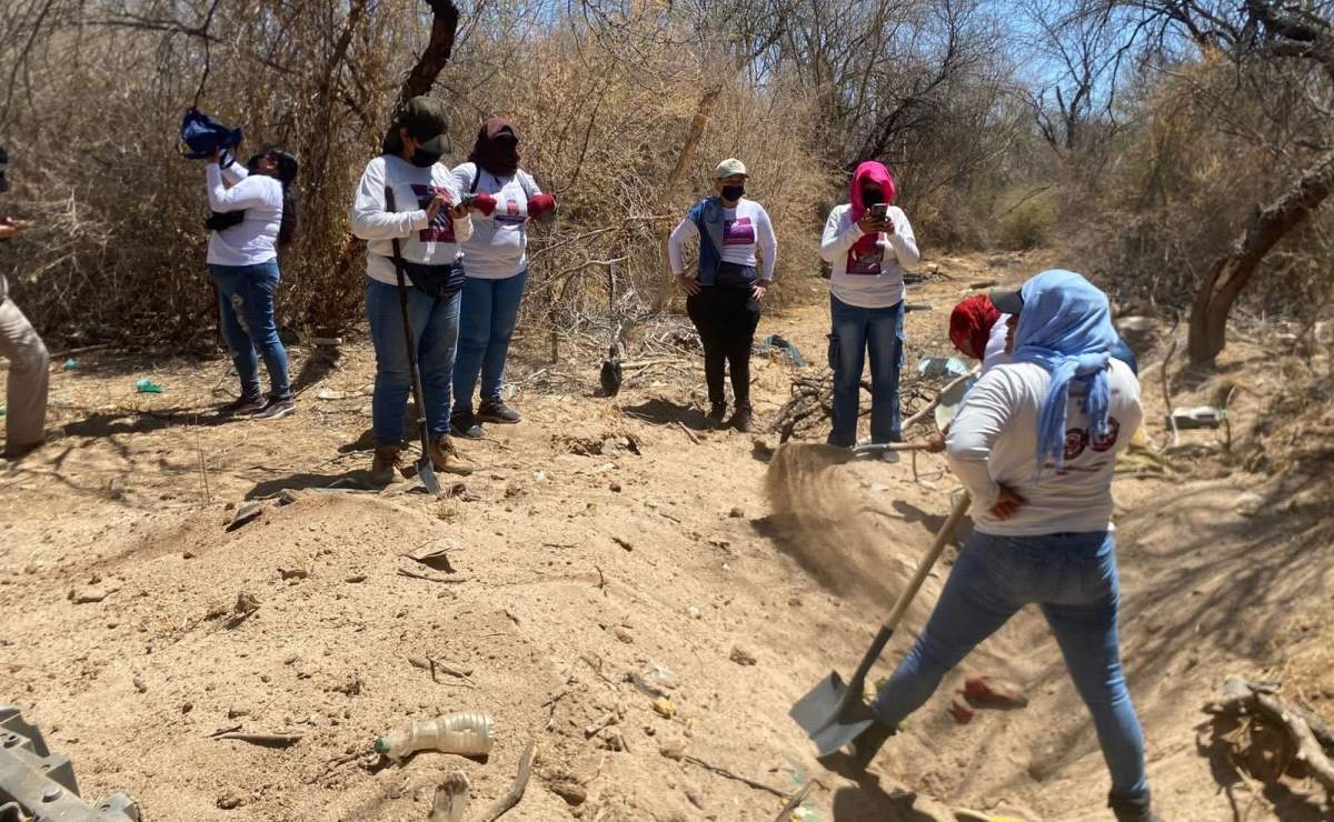 Este 10 de mayo, Madres Buscadoras de Sonora hallan restos de dos personas en fosas clandestinas de Hermosillo (10/05/2025). Foto: Madres Buscadoras de Sonora