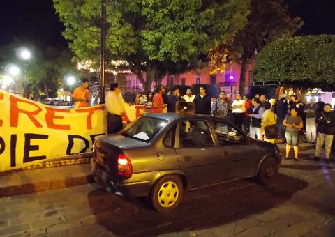 Maestros queretanos contra Reforma