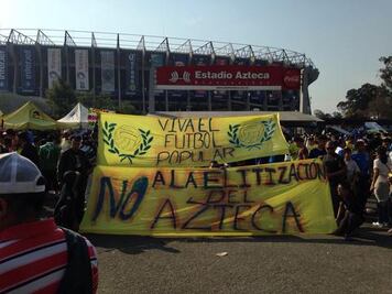 Se oponen a la remodelación del Azteca