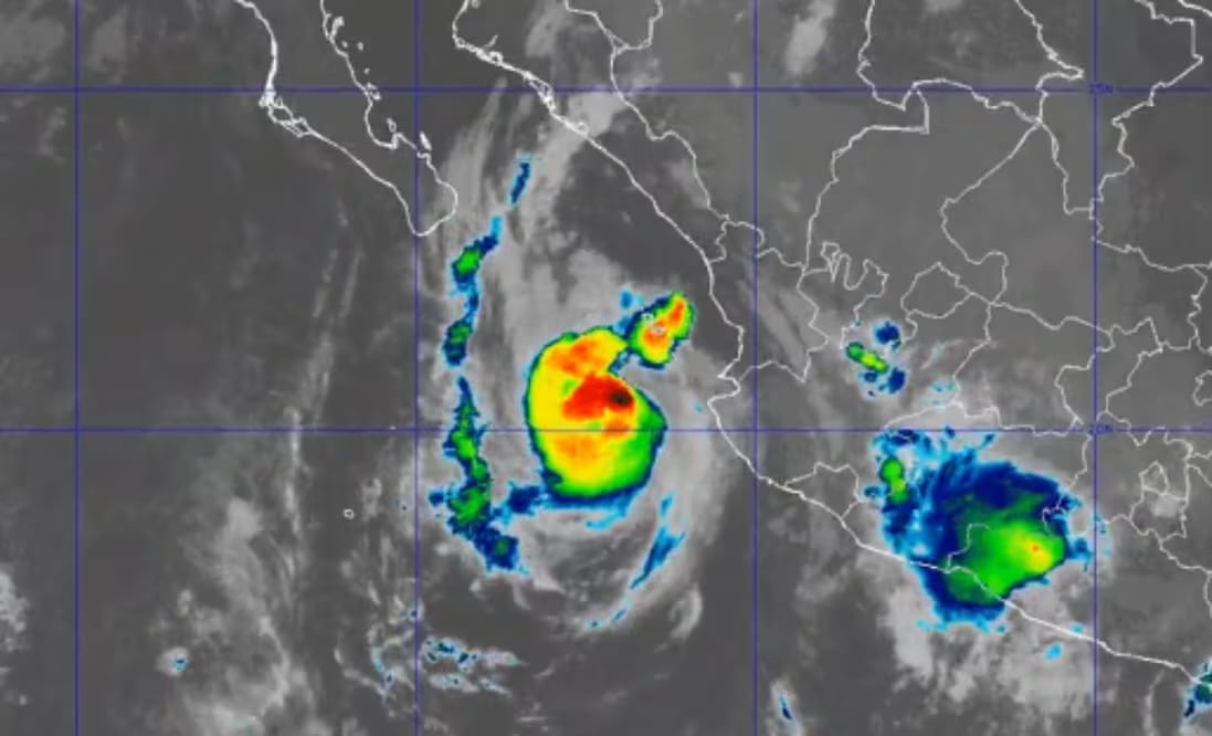 Huracán Simon se mantiene en categoría 1. Foto: Captura de pantalla, X, Conagua