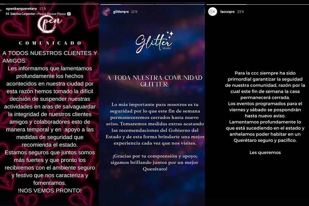 Tras el ataque en el bar “Los Cantaritos”, recintos culturales suspenden actividades. Foto: Captura de pantalla
